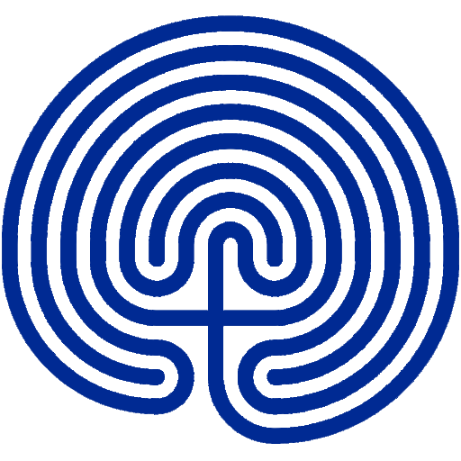 Kate Current blurb Labyrinth icon blue